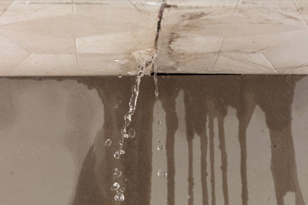 Professional Burst Pipe Cleanup technician working in Carle Place, NY